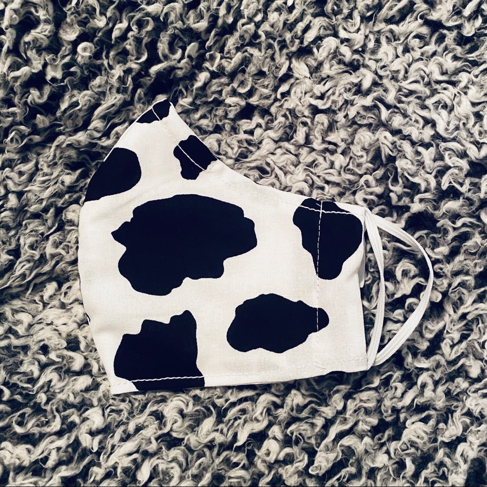 Cow Print Facemask